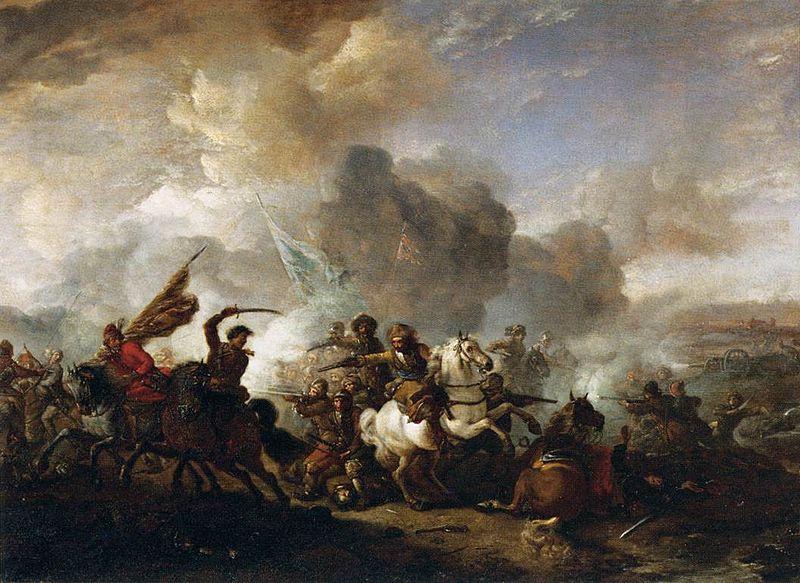 Pieter Wouwerman Skirmish of Horsemen between Orientals and Imperials oil painting picture